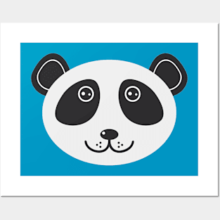 Panda Face Posters and Art